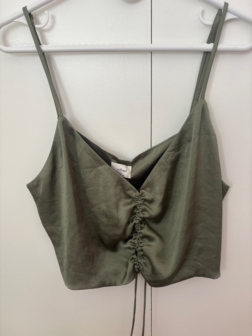 Aritzia Wilfred Verso Top in Butter Sage